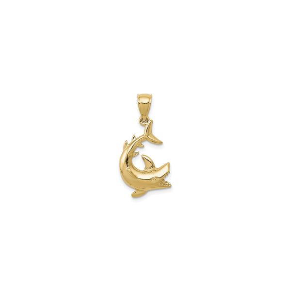 Open Mouth Shark Pendant (14K)