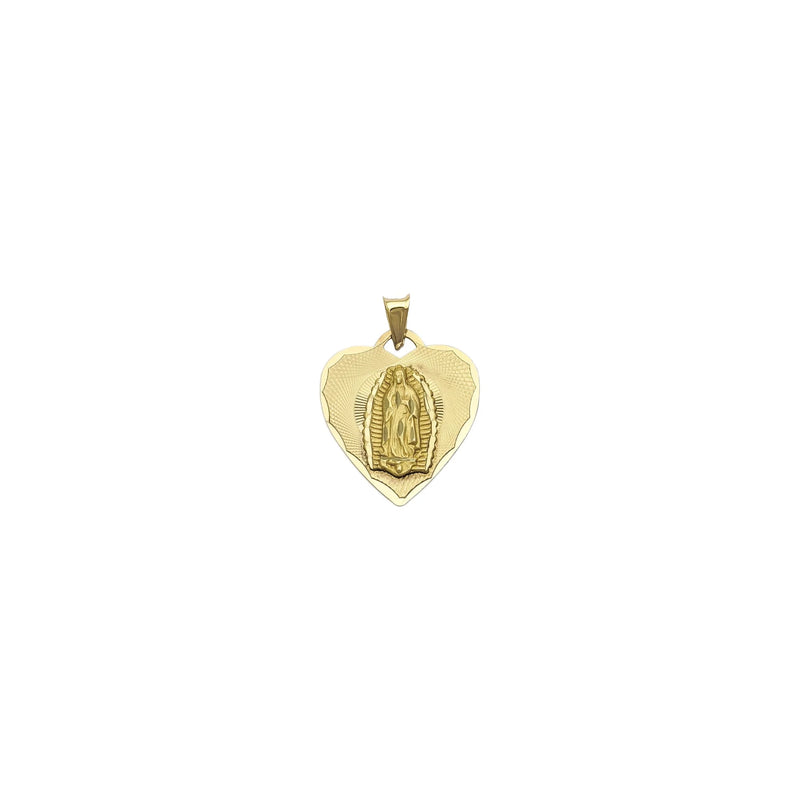 Our Lady of Guadalupe Heart Pendant (14K)