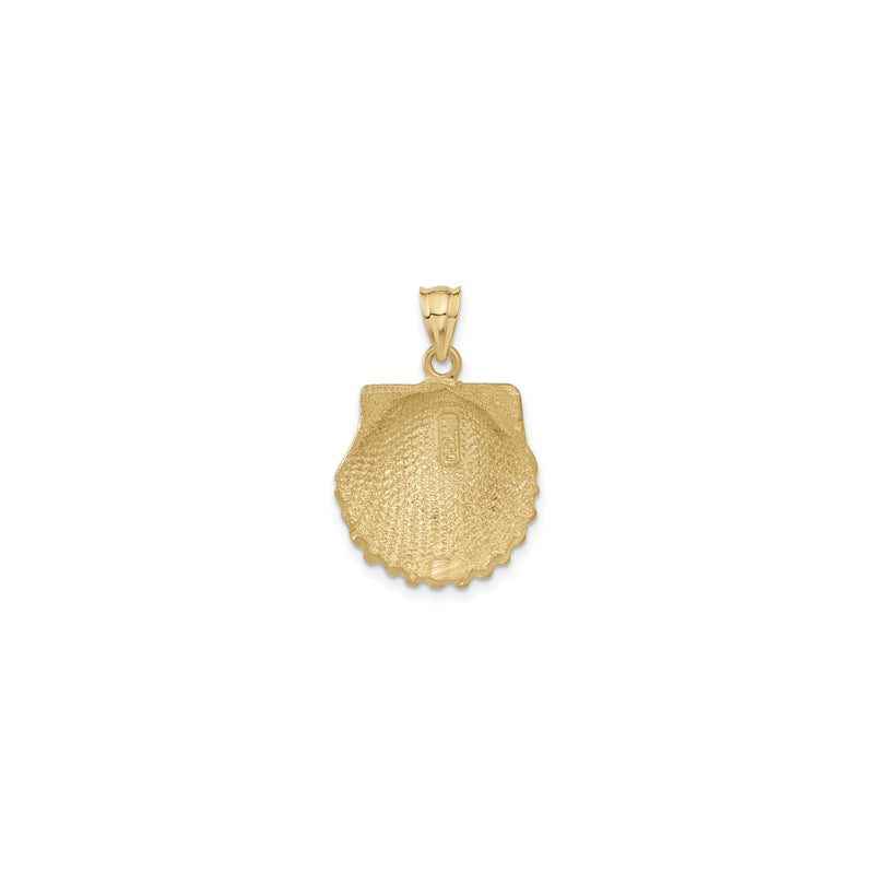 Seashell Diamond Cut Pendant (14K)