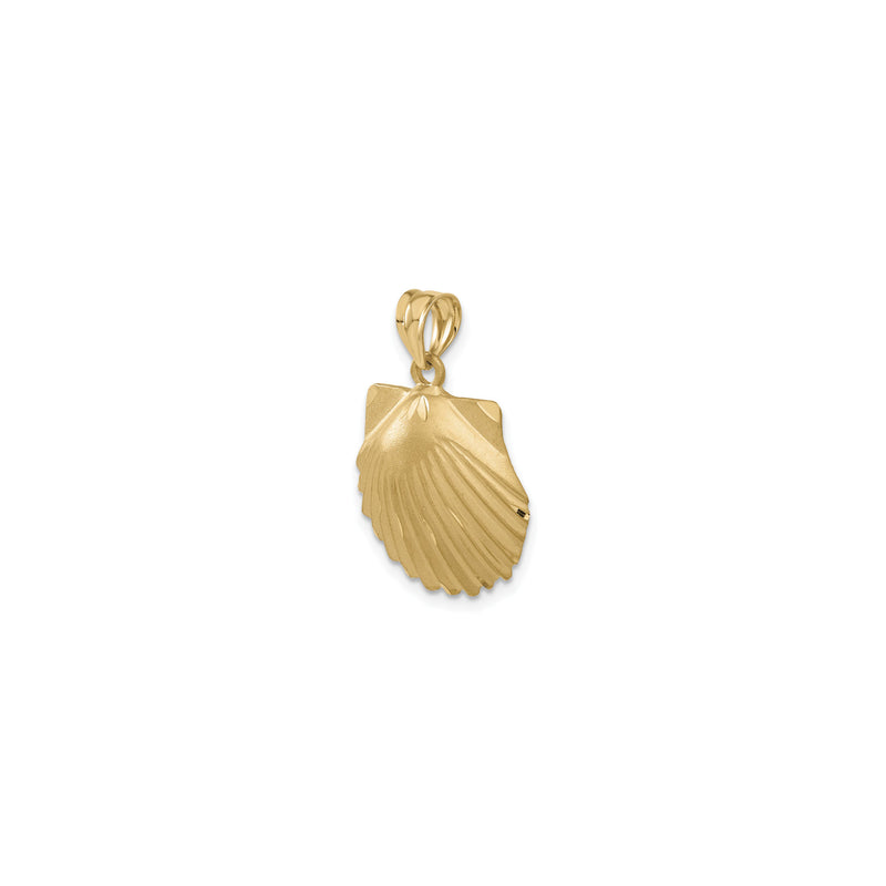 Seashell Diamond Cut Pendant (14K)