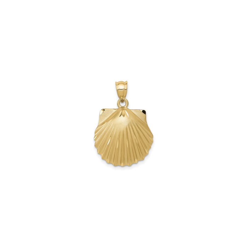 Seashell Diamond Cut Pendant (14K)