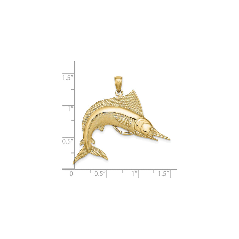 Striped Marlin Pendant (14K)