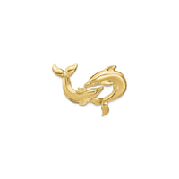 Swimming Dolphin Lovers Pendant (14K)