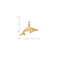 Swimming Dolphin Pendant (14K)