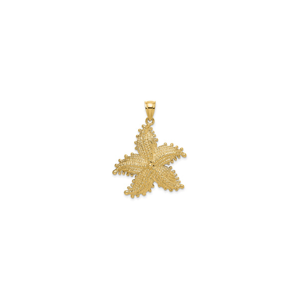 Textured Starfish Pendant (14K)