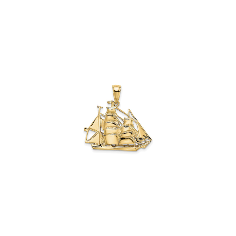 Three-Masted Ship Pendant (14K)