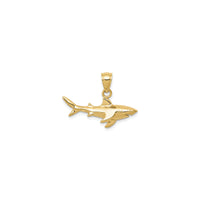 Tiger Shark Profile Pendant (14K)