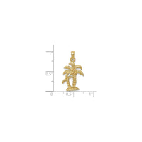 Two Coconut Trees Pendant (14K)