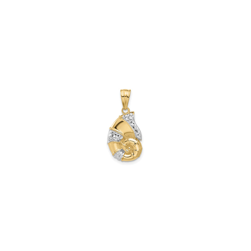 Two-Tone Nautilus Shell Pendant (14K)