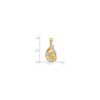 Two-Tone Nautilus Shell Pendant (14K)