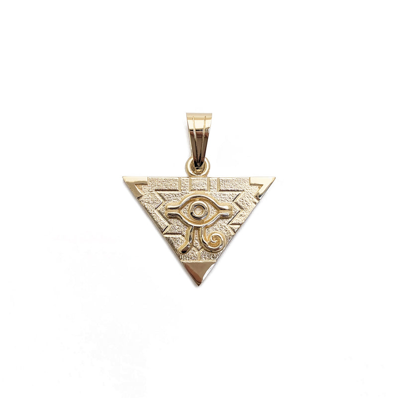 [Millennium Puzzle] Pyramid Eyes of Horus Pendant (14K)