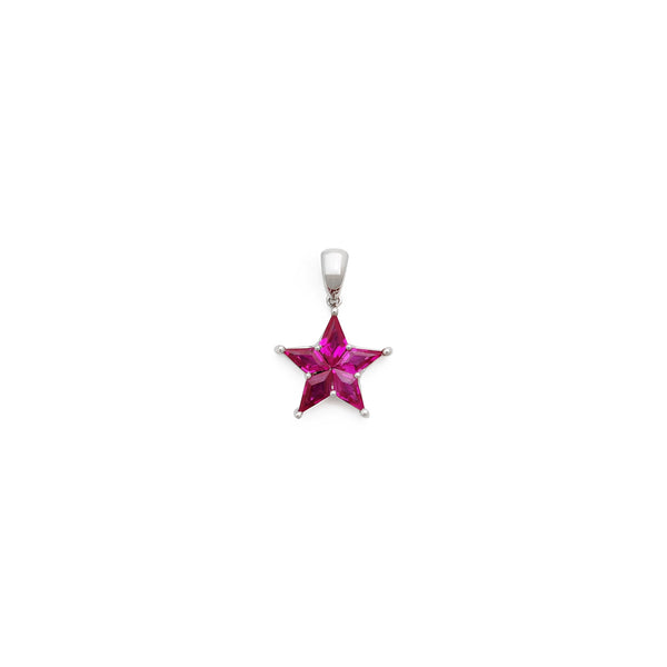 Cosmic Ruby Star Pendant (18K)