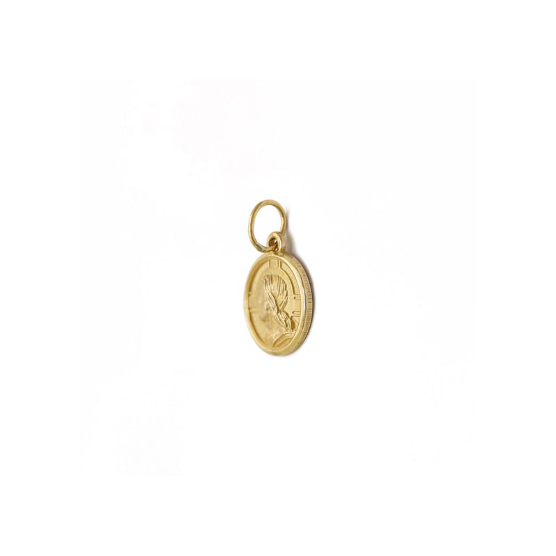 Adult Jesus Medallion ``Dio Ti Protegga`` Pendant (18K)