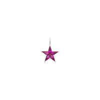 Pointy Ruby Star Pendant (18K)