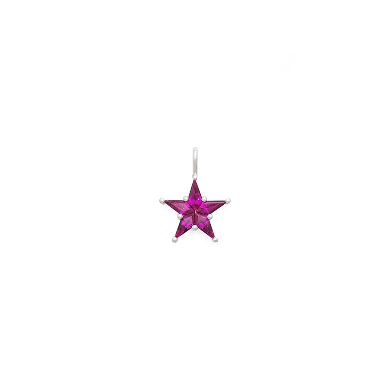 Pointy Ruby Star Pendant (18K)