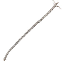 Fancy Cubic Zirconia Bracelet (Silver)