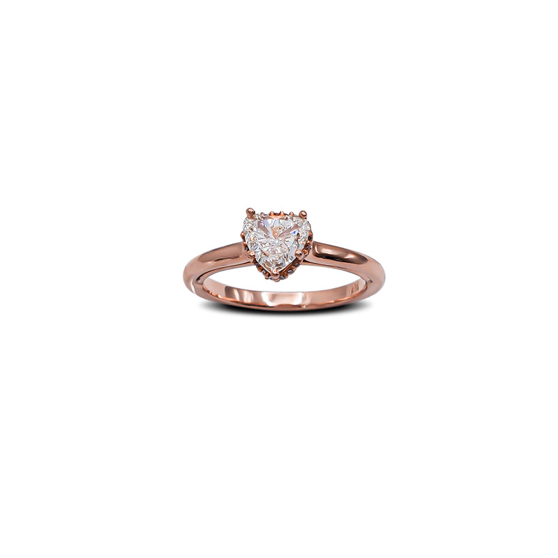 Diamond Heart Shape Engagement Ring (14K)