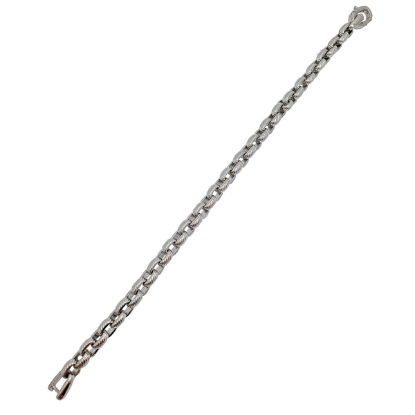 Hallow Rolo Bracelet (Silver）