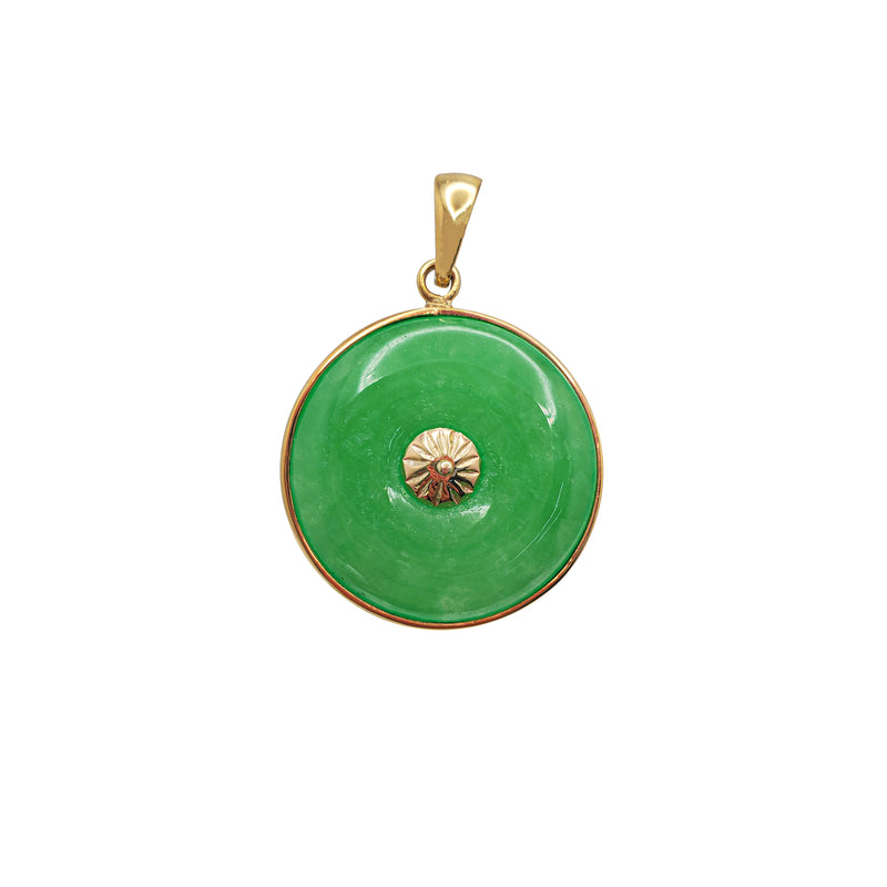 14k gold Jade watch fob Charm hot Pendant