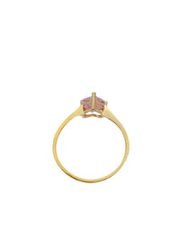 Pink Heart Diamond Lady Ring 18K