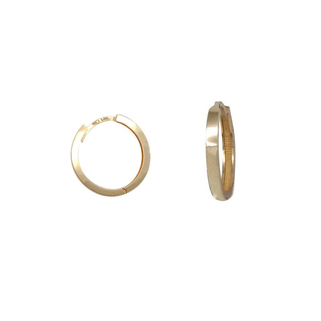 Plain Gold Huggies | Stephanie Moustakas Fine Jewelry