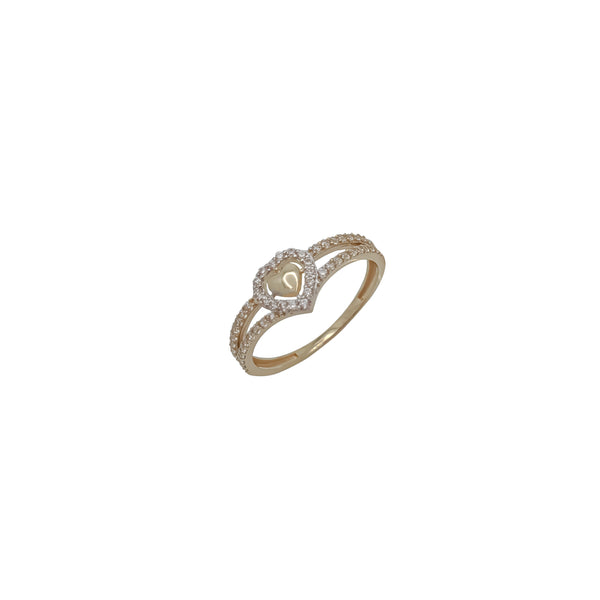 Zirconia Heart  Ring (14K)