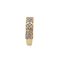 Diamond Flower Baguette Ring (14K)