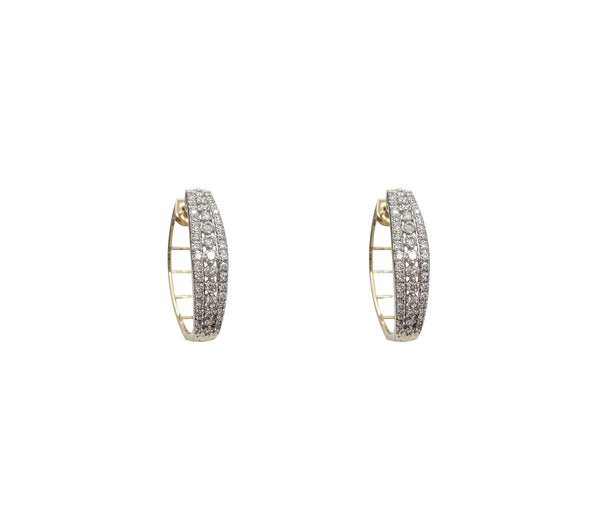 Fancy Diamond Huggie Earring (14K)