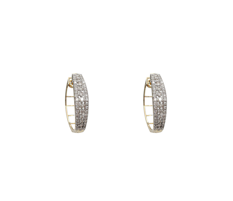 Fancy Diamond Huggie Earring (14K)