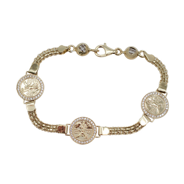 50 Pesos Gold Coin Bracelet (14K)