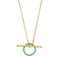 jade ring toggle clasp necklace