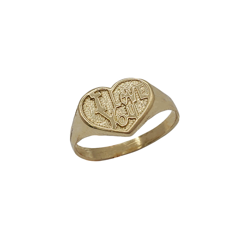 "I Love You "Heart Ring (10K)