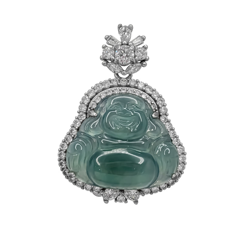 Buddha Jade Pendant (Silver)