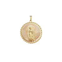 Virgin Mary Bordered Pendant (18K)