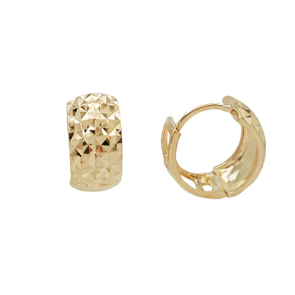 Diamond-Cut Huggie Earring (14K)