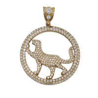 Leopard Iced- Out Pendant (10K)