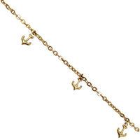 Anchor Anklet (14K)