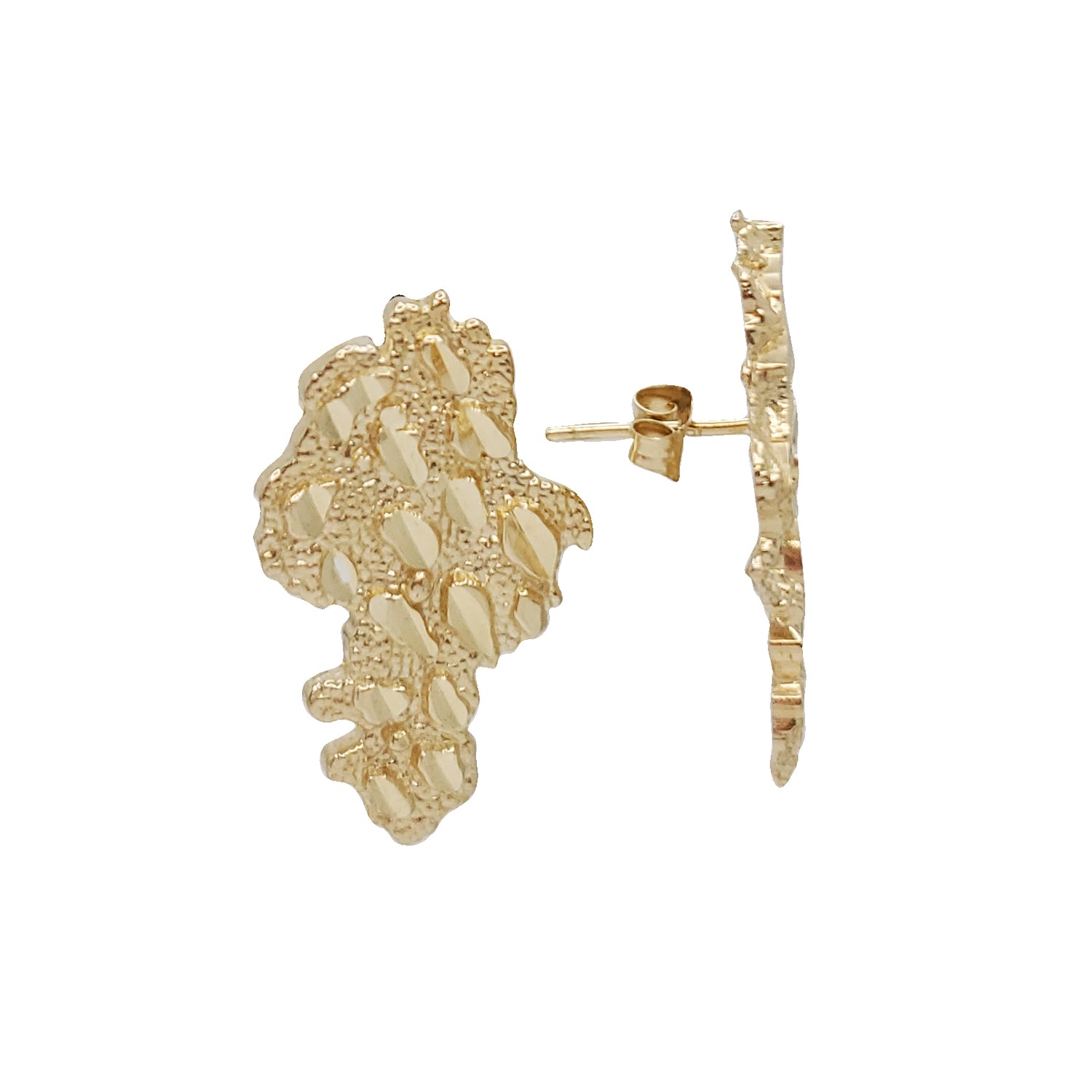 10K outlet Nugget Stud Earrings