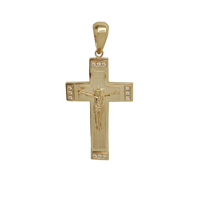 Zirconia Cross Pendant (14K)