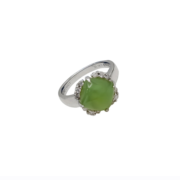 Halo Jade Ring (18K)