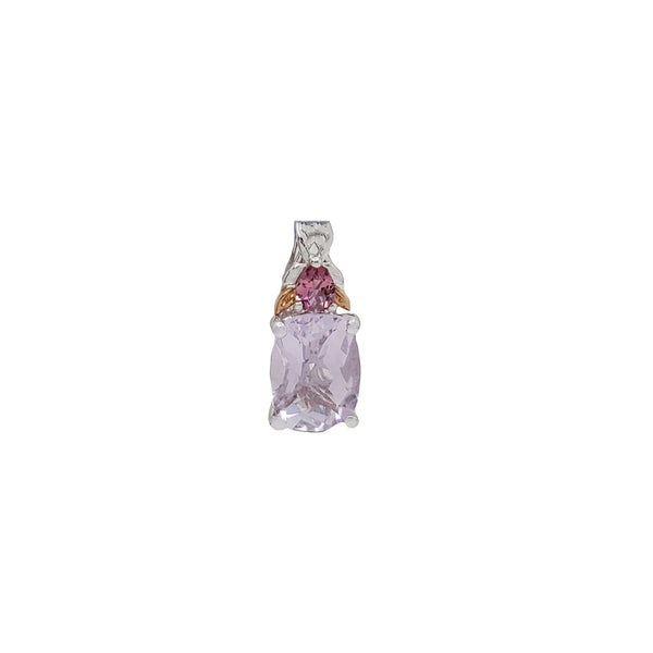 Amethyst Pink Ruby Sapphire Pendant (18K)