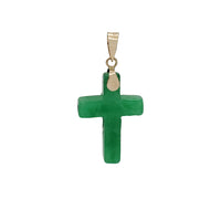 Jade Cross Pendant (14K)