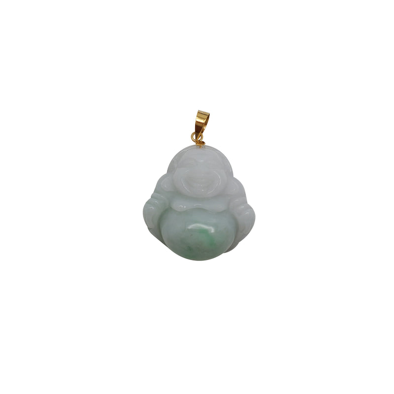 Jade Buddah Pendant (14K)