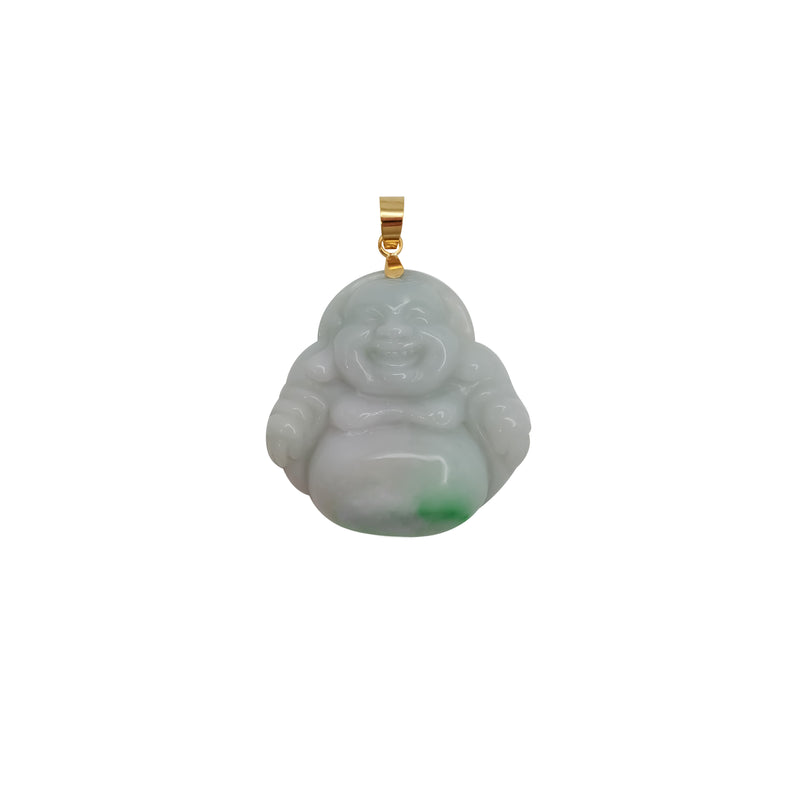 Jade Buddha Pendant (14K)