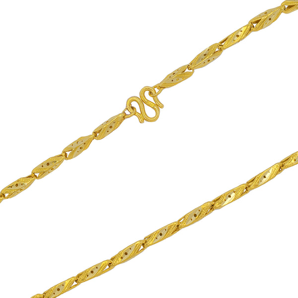 Barrel Link Necklace (24K)