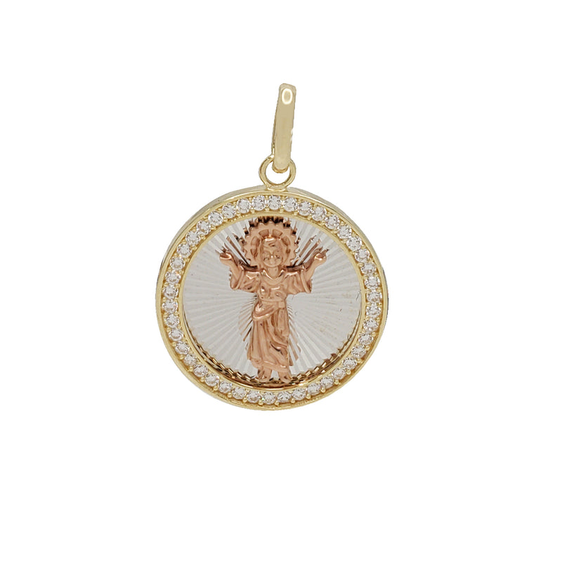 Divino Nino Round Pendant (14K)