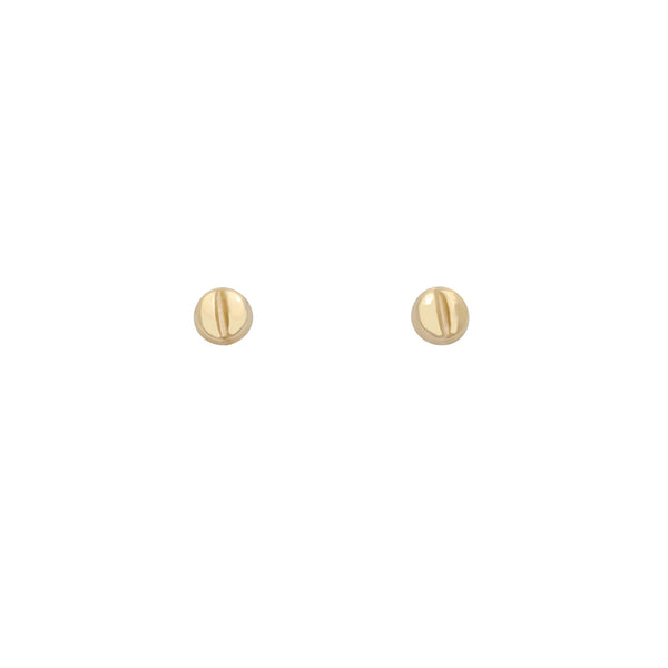 Screw Head Earring (14K)