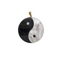 Onyx & Mother of Pearl Yin Yang Pendant (14K)