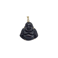 Mini Laughing Buddha Prong-Held Pendant (14K)