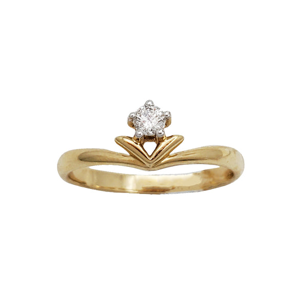 Diamond Flower Ring (14K)